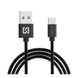 Cavo USB Type-C Super Resistente in Metallo Intrecciato per Ricarica Veloce Nero